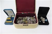 Lot 3276 - Silverer charm bracelet with various novelty...