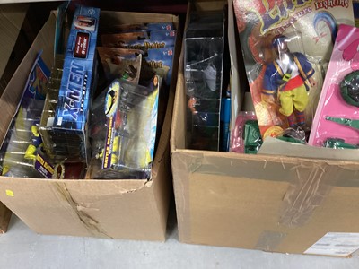 Lot 636 - Large selection of action figures including Harry Potter, Pirates of the Caribbean and many other characters (4 boxes)