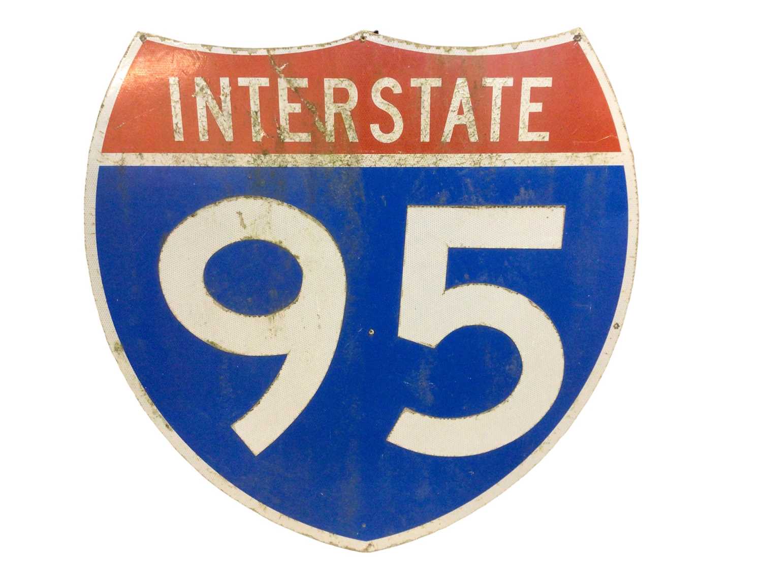 Lot 62 - Large original American Interstate 95 road