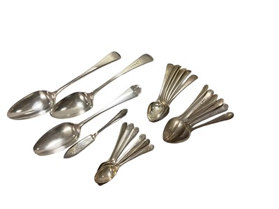 Lot 355 - Selection of silver spoons.