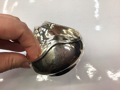 Lot 358 - Georgian silver pap boat