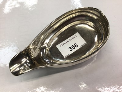 Lot 358 - Georgian silver pap boat