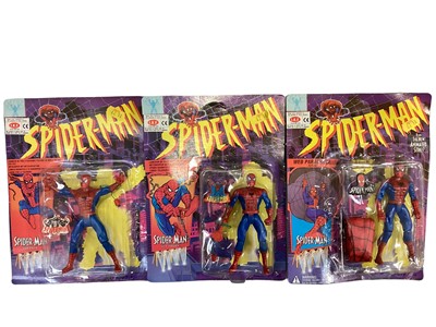 Lot 655 - Spider-Man  action figures from the New Animated Series, all on card with bubblepack (6)