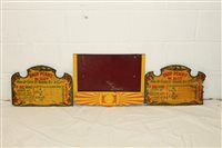 Lot 3476 - Two signs for Bryan's Clocksck and top board...