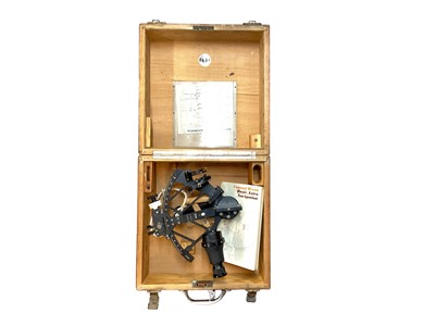 Lot 833 - Nazi German naval sextant in box