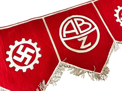 Lot 834 - Rare Nazi ABZ organisation banner