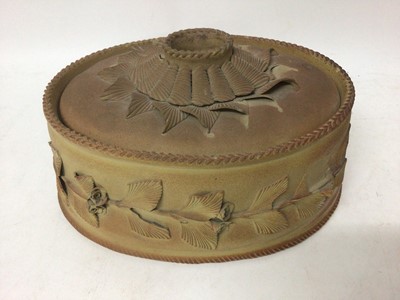 Lot 804 - Oval lidded game dish marked Wedgwood to base