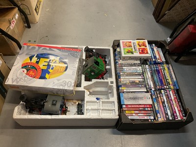 Lot 540 - Collection of Blu-ray discs, PS3 and other computer games together with trains.