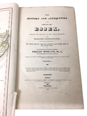 Lot 1002 - Philip Morant - The History and Antiquities of the County of Essex, compiled from the best and most ancient Historians, Chelmsford Reprinted And Sold By Meggy And Chalk 1816, 2 vols