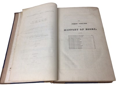 Lot 1002 - Philip Morant - The History and Antiquities of the County of Essex, compiled from the best and most ancient Historians, Chelmsford Reprinted And Sold By Meggy And Chalk 1816, 2 vols