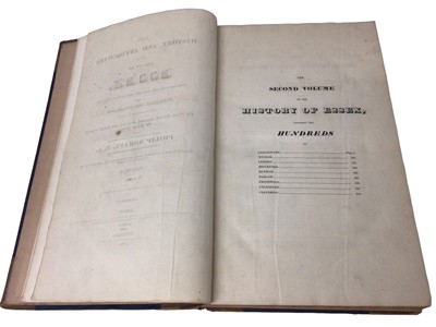 Lot 1002 - Philip Morant - The History and Antiquities of the County of Essex, compiled from the best and most ancient Historians, Chelmsford Reprinted And Sold By Meggy And Chalk 1816, 2 vols