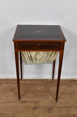 Lot 1325 - George III rosewood worktable