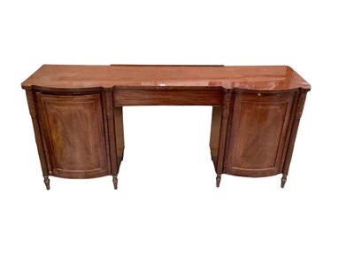 Lot 1258 - George III pedestal sideboard