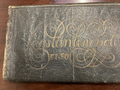 Lot 950 - Rare 18th century Turkish leather wallet