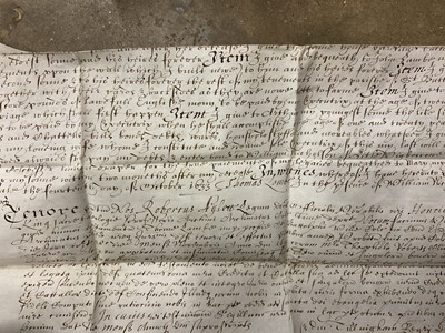 Lot 89 - Collection of 17th/18th/19th century vellum indentures