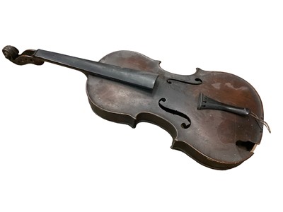 Lot 90 - 19th century Continental violin, with label - copie de Ludovicus Ricozali 17..