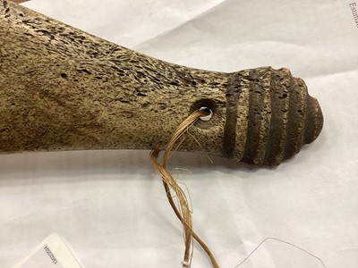 Lot 947 - Māori whale bone club (patu parāoa)