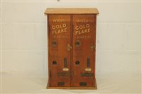 Lot 3468 - Old cased Wills Gold Flake Cigarette machine