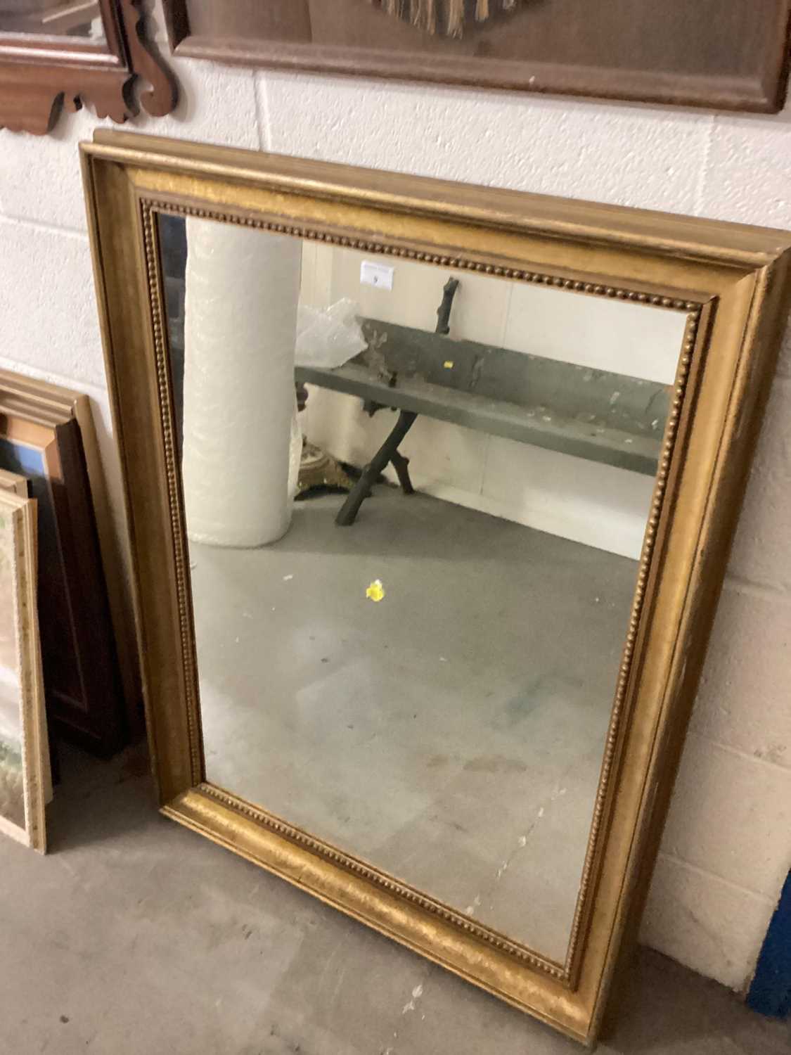 Lot 9 - Gilt framed wall mirror