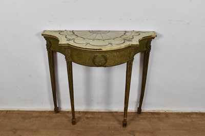 Lot 1362 - Antique marble topped pier table