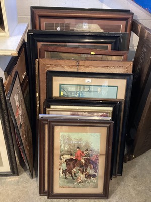 Lot 248 - Framed vintage prints and various others.