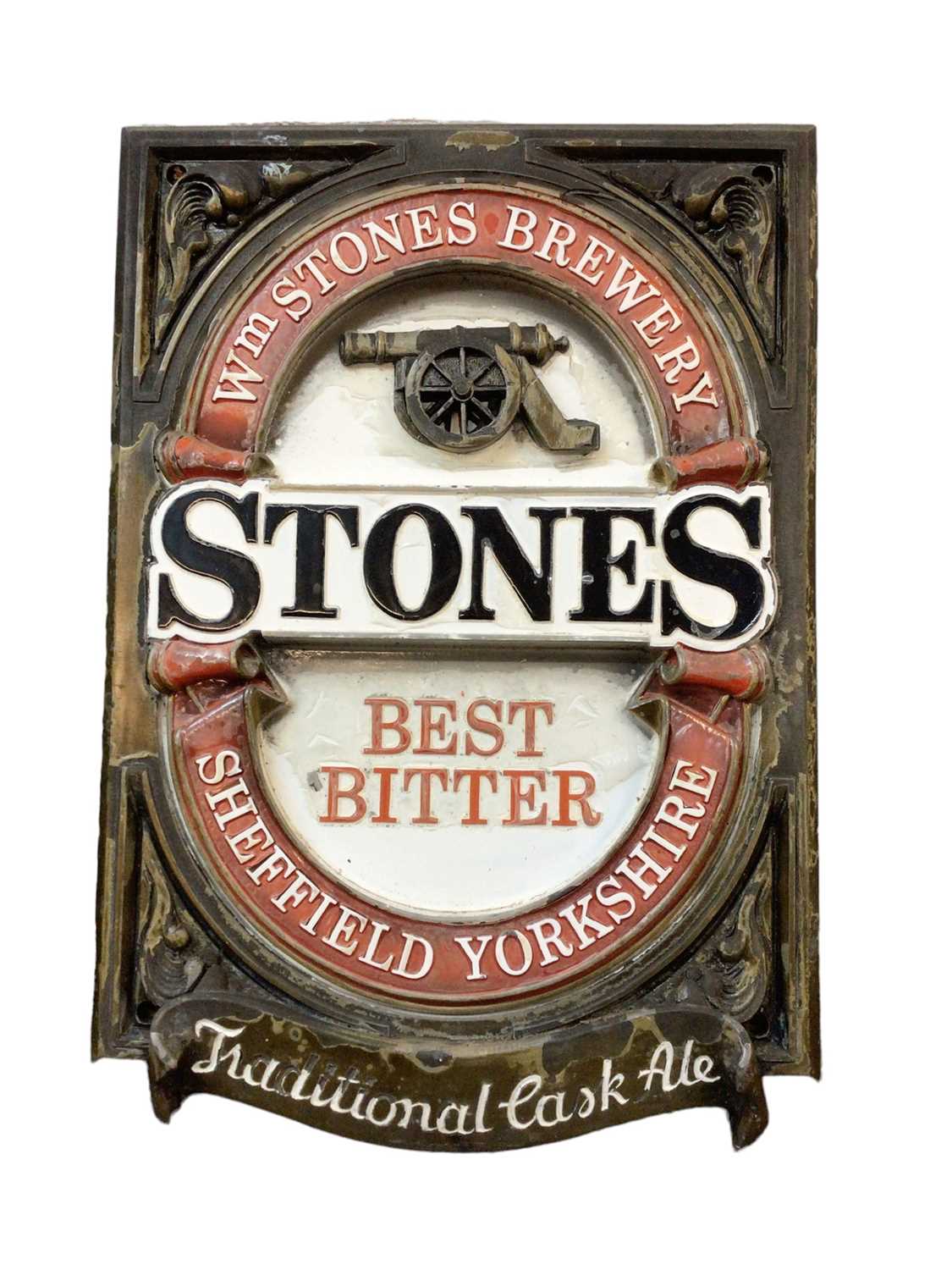 Lot 90 - Original Stones 'Best Bitter' pub sign, 44cm