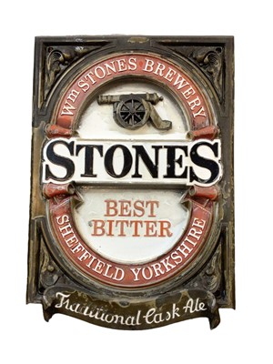 Lot 90 - Original Stones 'Best Bitter' pub sign, 44cm x 31cm