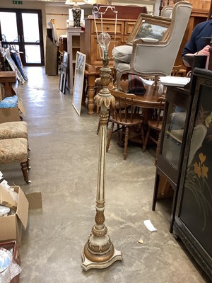 Lot 1479 - Painted standard lamp