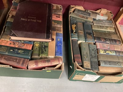 Lot 671 - Lot Victorian and Edwardian military subject books and Boys novels (6 boxes)