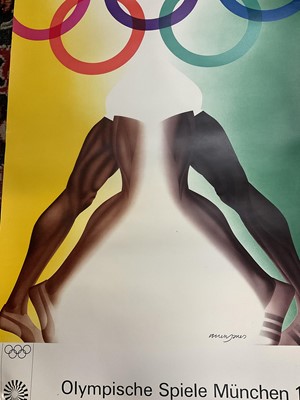 Lot 229 - Allen Jones (b. 1947) original 1972 Munich Olympics poster, 100 x 65cm, , unframed (rolled)