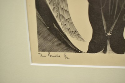 Lot 1154 - *Blair Hughes-Stanton (1902-1981) signed limited edition woodcut - The Bride, 8/12 dated '52, 21cm x 14cm, with two further prints