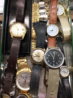 Lot 1099 - Group of wristwatches including vintage Avia and vintage Royale Swiss Automatic, military style watch and others