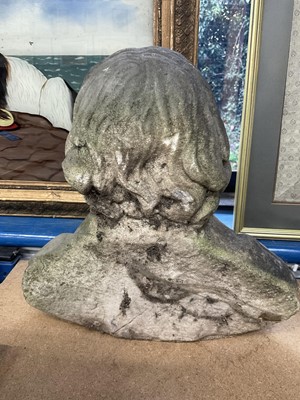 Lot 954 - Antique marble bust of Shakespeare
