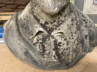 Lot 954 - Antique marble bust of Shakespeare