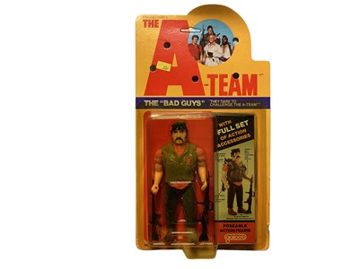 Lot 80 - Galoob (c1983) the "A "Team Bad Guys Cobra 6" action figure with accessories, on card with bubblepack No.8519 (1)