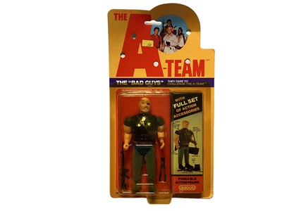 Lot 82 - Galoob (c1983) the "A "Team Bad Guys Python 6" action figure with accessories, on card with bubblepack No.8519 (1)