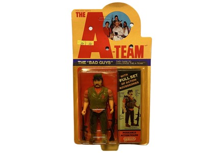Lot 81 - Galoob (c1983) the "A "Team Bad Guys Cobra 6" action figure with accessories, on card with bubblepack No.8519 (1)