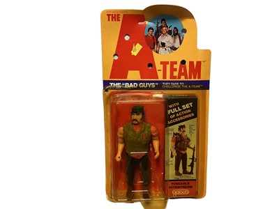 Lot 79 - Galoob (c1983) the "A "Team Bad Guys Cobra 6" action figure with accessories, on card with bubblepack (lifted Rifles Missing) No.8519 (1)