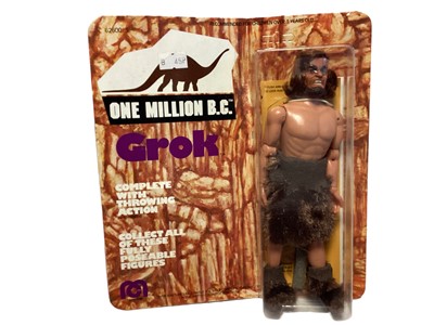 Lot 226 - Mego Corps (c1977) One Million B.C. Grok action figure caveman, on unpunched card with bubblepack (1)