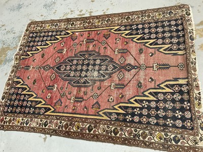 Lot 1539 - Antique Persian rug and three others