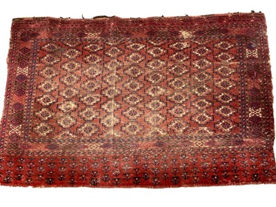 Lot 1544 - Small Persian rug and three various others