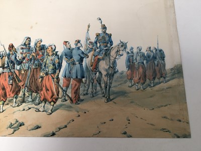 Lot 29 - Orlando Norrie (1832 - 1901), watercolour - Balaclava, signed, 28cm x 44cm, unframed