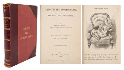 Lot 1612 - Lewis Carroll, Alice Through the Looking Glass, 1872 first edition - Fourteenth Thousand, period binding with tooled board ends