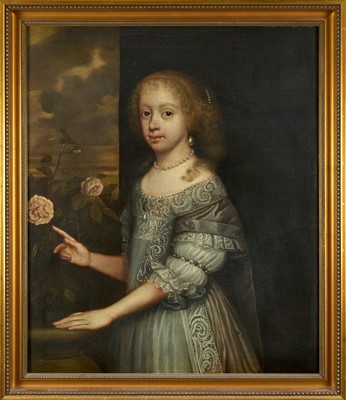 Lot 1000 - Manner of Sir Peter Lely (1618-1680) oil on canvas - Portrait of a Noblewoman, 75cm x 64cm, in gilt frame