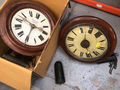 Lot 688 - Two postman's clocks