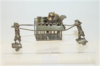 Lot 3536 - Early 20th century Chinese white metal...