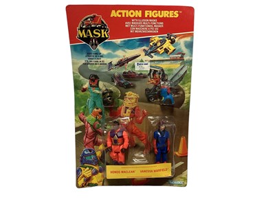 Lot 174 - Kenner Parker (1986) Original M.A.S.K. Series 2 3/4" twin pack action figures, Boris Bushkin & Nevada Rushmore, Brad Turner & Ali Bombay, Hondo Maclean & Vanessa Warfield, Matt Trakker & Julio Lope...