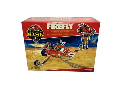 Lot 170 - Kenner Parker (1986) M.A.S.K. Original Series 2 Vehicle Firefly M.A.S.K. Dune Buggy/Rocket Glider with action figure, in sealed box (1)