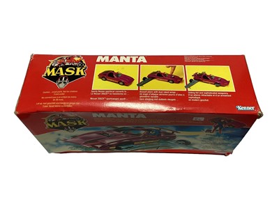 Lot 176 - Kenner Parker (1987) M.A.S.K. Original Series 3 Vehicle Manta VENOM Nissan 300ZXSports Car/Assault Plane with action figure, in opened box, plus VENOM Vampire Touring Cycle/Turbo Jet with action fi...