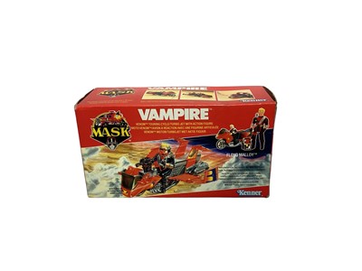 Lot 176 - Kenner Parker (1987) M.A.S.K. Original Series 3 Vehicle Manta VENOM Nissan 300ZXSports Car/Assault Plane with action figure, in opened box, plus VENOM Vampire Touring Cycle/Turbo Jet with action fi...